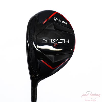 TaylorMade Stealth 2 Fairway Wood 3 Wood 3W 15° UST Mamiya LIN-Q M40X Blue 6 Graphite Stiff Left Handed 42.5in