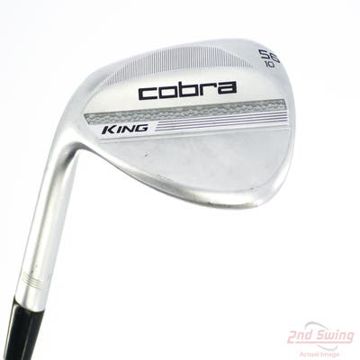 Cobra 2025 King Chrome Wedge Sand SW 56° 10 Deg Bounce V Grind True Temper Dynamic Gold Spinner Tour Issue Steel Wedge Flex Left Handed 35.5in