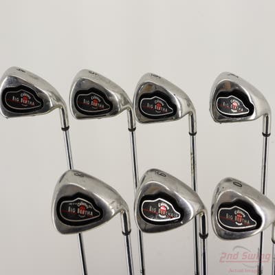 Callaway 2004 Big Bertha Iron Set 4-10 Callaway Big Bertha Steel Steel Uniflex Right Handed +1/4"