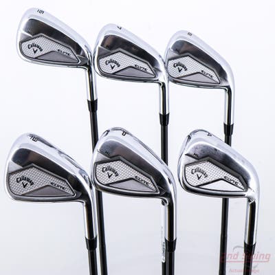 Callaway Elyte HL Iron Set 6-PW AW True Temper Dynamic Gold Mid 115 TI S400 GunMetal Steel Stiff Right Handed STD