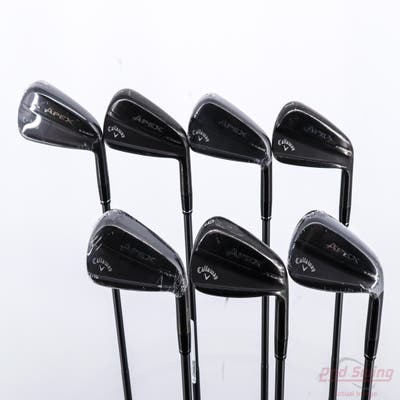 Callaway Apex TiFusion Iron Set 4-PW True Temper Dynamic Gold Mid 100 S300 TI GunMetal Steel Stiff Right Handed +1"