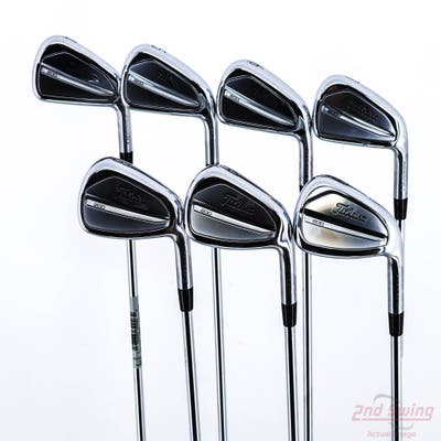Mint Titleist 2023 T200 Iron Set 4-PW True Temper AMT Black S300 Steel Stiff Right Handed STD