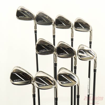 TaylorMade Stealth Iron Set 4-PW GW SW LW TM Fujikura Ventus Red 6 Graphite Regular Right Handed STD
