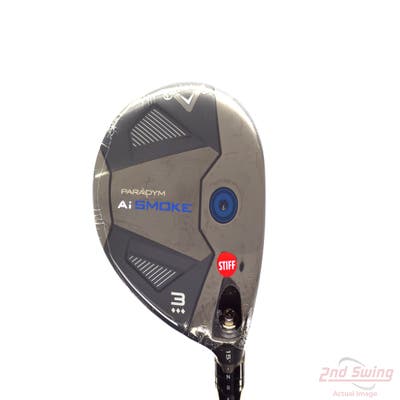 Mint Callaway Paradym Ai Smoke TD Fairway Wood 3 Wood 3W 15° Project X Denali Black 70 Graphite Stiff Right Handed 43.25in