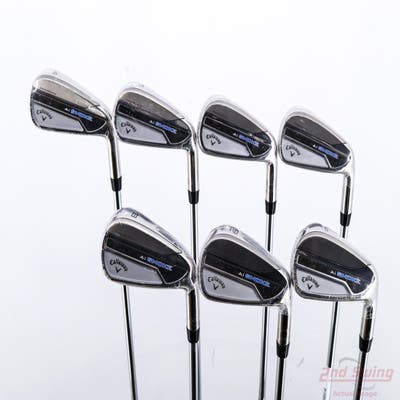 Mint Callaway Paradym Ai Smoke Iron Set 4-PW True Temper Elevate MPH 95 Steel Stiff Right Handed STD