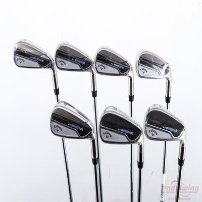 Mint Callaway Paradym Ai Smoke Iron Set 4-PW True Temper Elevate MPH 95 Steel Stiff Right Handed STD