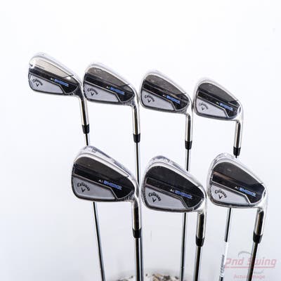 Mint Callaway Paradym Ai Smoke Iron Set 4-PW True Temper Elevate MPH 95 Steel Stiff Right Handed STD
