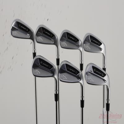 Callaway Apex CB 24 Iron Set 4-PW True Temper Dynamic Gold X100 Steel X-Stiff Right Handed +1/2"