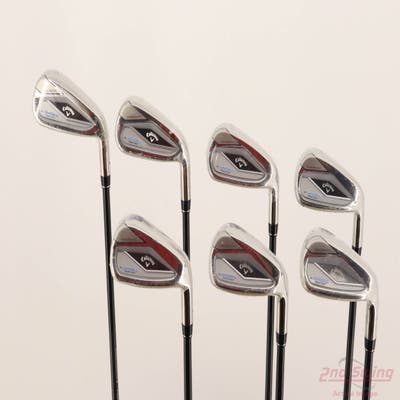 Mint Callaway Paradym Ai Smoke Max Fast Iron Set 6-PW AW GW Mitsubishi Tensei Blue/Silver 40 Graphite Senior Right Handed STD