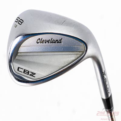 Cleveland CBZ Wedge Lob LW 58° 12 Deg Bounce C Grind FST KBS Hi-Rev 2.0 115 Steel Wedge Flex Right Handed 35.25in