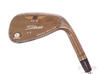 Titleist Vokey Spin Milled SM4 Oil Can Wedge Gap GW 52° 12 Deg Bounce True Temper Dynamic Gold S300 Steel Stiff Right Handed