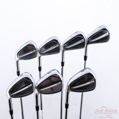 Titleist 2023 T200 Iron Set 5-PW GW True Temper AMT White S300 Steel Stiff Left Handed -3/4"
