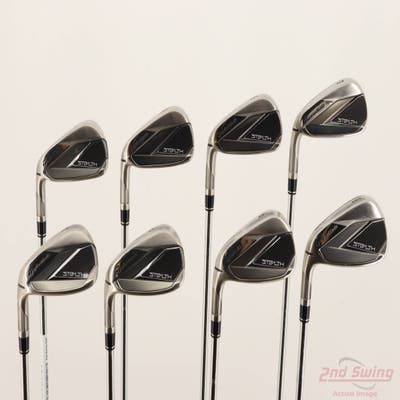 Mint TaylorMade Stealth Iron Set 4-PW AW FST KBS MAX 85 MT Steel Regular Left Handed STD