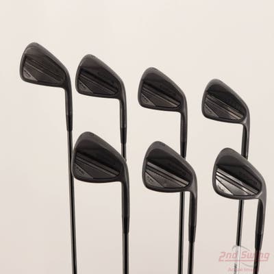 Cobra 2025 King Tour Black Iron Set 4-PW FST KBS $-Taper Black PVD Steel Stiff Right Handed STD