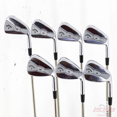 Tour Issue Callaway Apex MB1 Iron Set 4-PW True Temper Black Gold Steel Stiff Right Handed STD