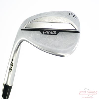 Ping s159 Chrome Wedge Sand SW 56° 10 Deg Bounce H Grind Ping Z-Z115 Steel Wedge Flex Left Handed Black Dot 35.5in