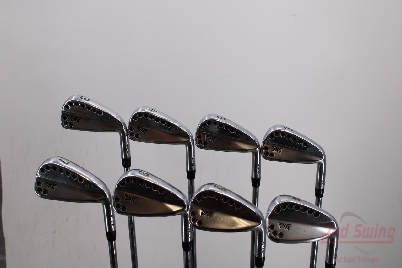 PXG 0311T Chrome Iron Set 3-PW FST KBS Tour Steel X-Stiff Right Handed 38.0in