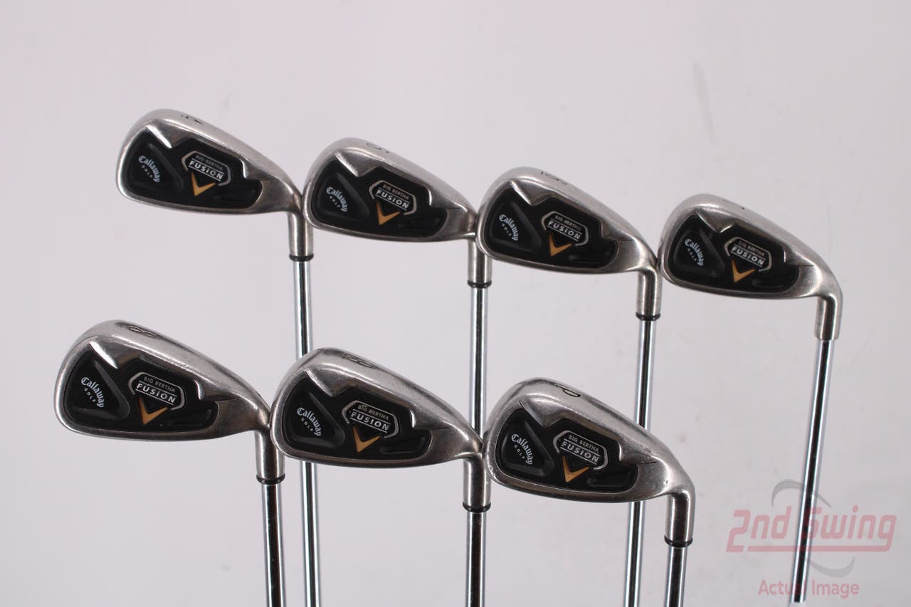 Callaway Fusion Iron Set 4-PW Callaway Stock Steel Steel Uniflex Right Handed +2 Degrees Upright 38.0in