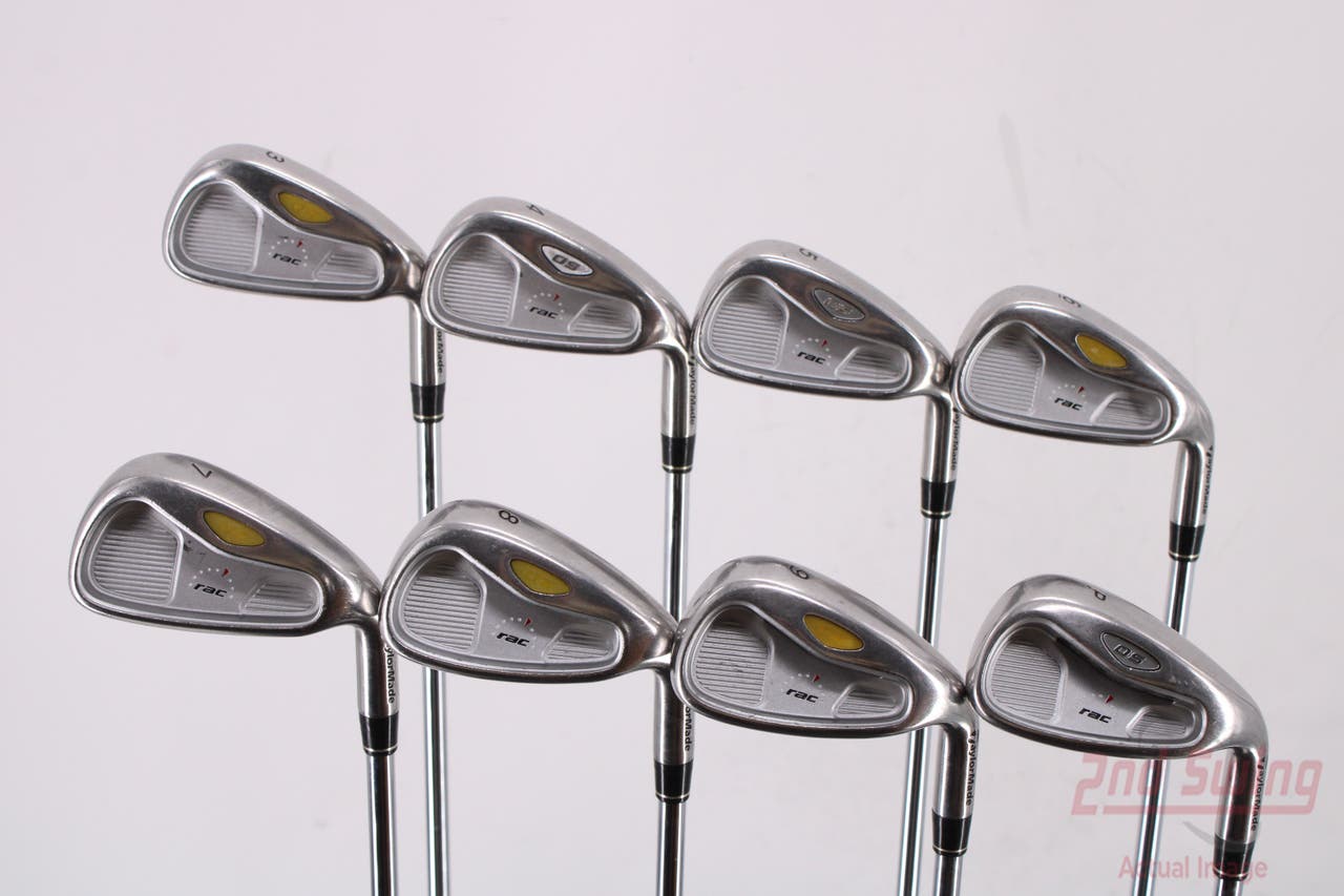 TaylorMade Rac OS 2005 Iron Set 3-PW TM T- Step Steel Regular Right Handed 38.25in