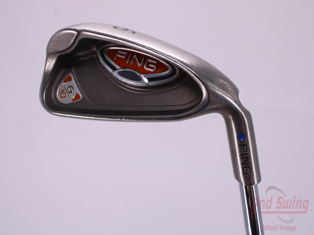 Ping G10 Single Iron 6 Iron Ping AWT Steel Stiff Right Handed Blue Dot 37.25in
