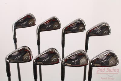 Callaway Apex Pro Smoke 19 Iron Set 4-PW AW Project X Catalyst 100 Graphite Stiff Left Handed 38.25in