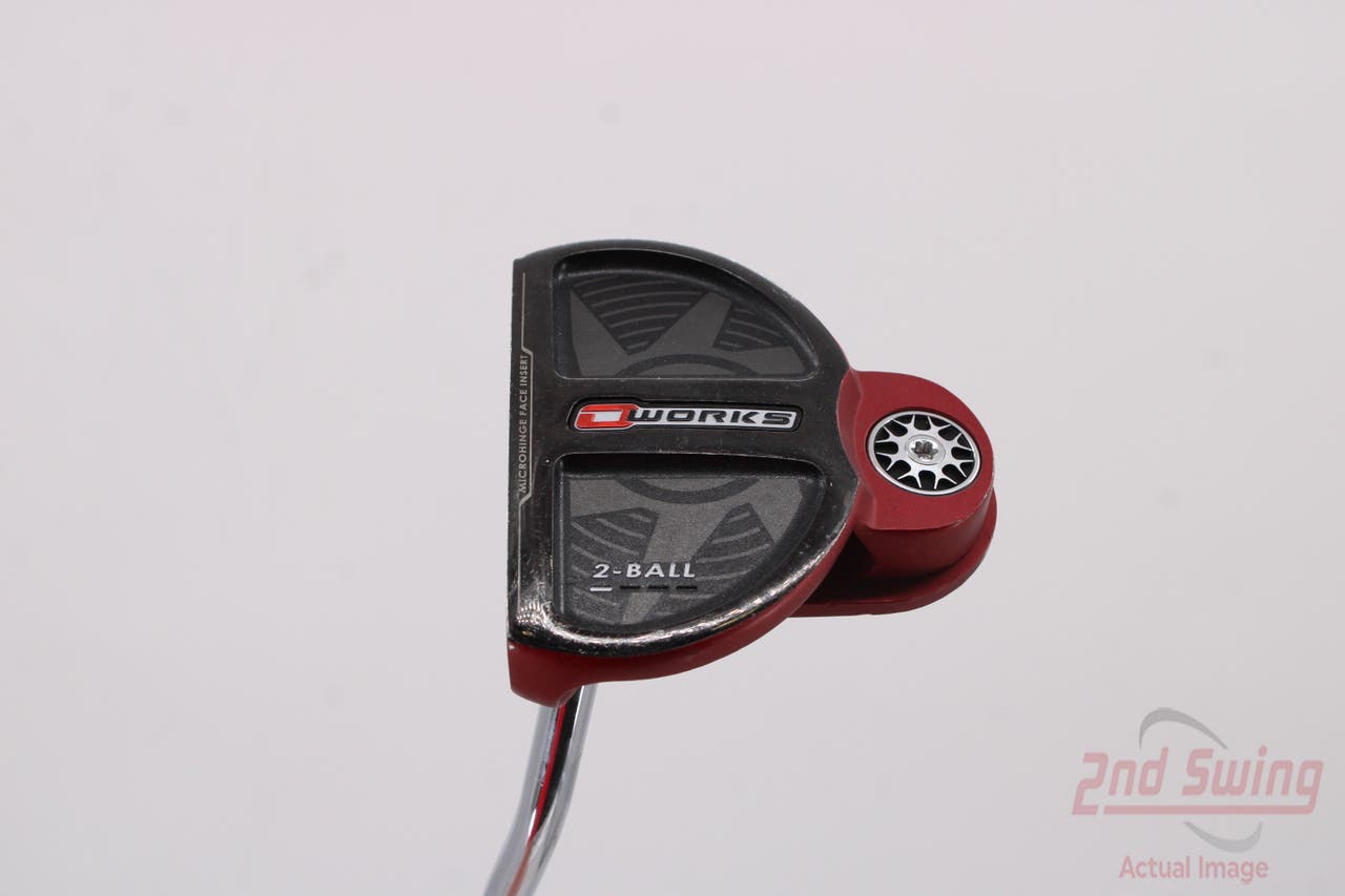 Odyssey O-Works Red 2-Ball Putter Straight Arc Steel Left Handed 36.0in