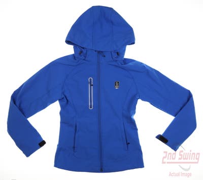 New W/ Logo Womens Clique Jacket X-Small XS Blue MSRP $60