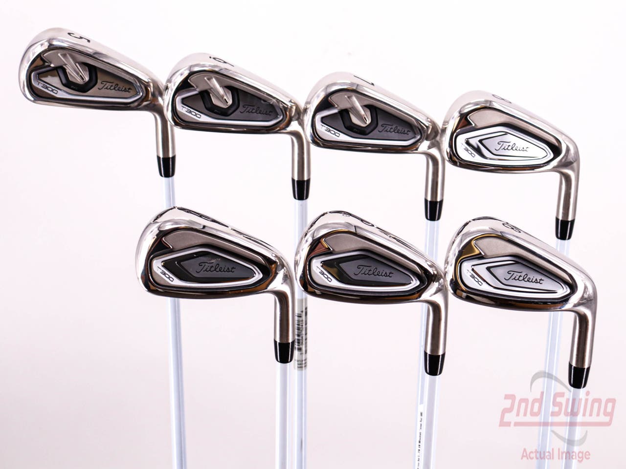 Mint Titleist T300 Iron Set 5-PW AW Mitsubishi Tensei Red AM2 Graphite Ladies Right Handed 37.25in