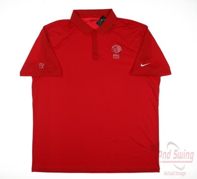 New W/ Logo Mens Nike Polo XX-Large XXL Red MSRP $72