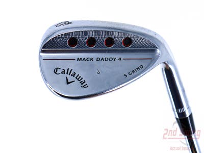 Callaway Mack Daddy 4 Chrome Wedge Lob LW 58° 10 Deg Bounce S Grind Dynamic Gold Tour Issue S200 Steel Wedge Flex Right Handed 34.75in
