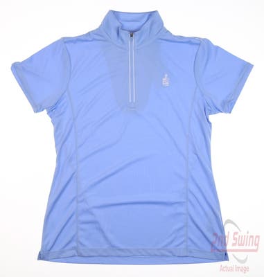 New W/ Logo Womens EP NY Polo X-Large XL Blue MSRP $78