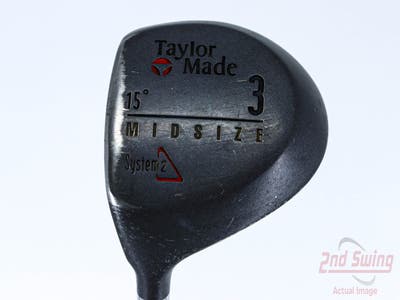 TaylorMade System 2 Midsize Fairway Wood 3 Wood 3W 15° Stock Graphite Shaft Steel Regular Left Handed 42.75in
