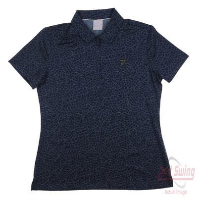 New W/ Logo Womens Dunning Polo Small S Blue MSRP $80