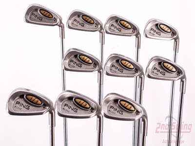 Ping i3 Blade Iron Set 3-PW SW LW Ping JZ Steel Stiff Right Handed Maroon Dot 39.0in