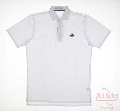 New W/ Logo Mens Holderness and Bourne Anderson Polo X-Large XL White MSRP $105