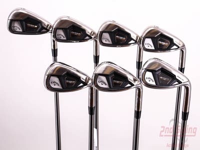 Mint Callaway Rogue ST Max OS Iron Set 6-PW AW GW Aldila Synergy Blue 60 Graphite Stiff Right Handed 37.5in