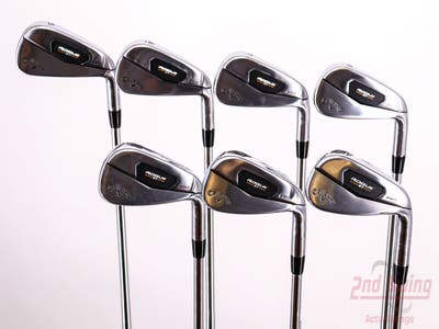 Mint Callaway Rogue ST Pro Iron Set 5-PW AW Stock Steel Shaft Steel Regular Right Handed 38.0in