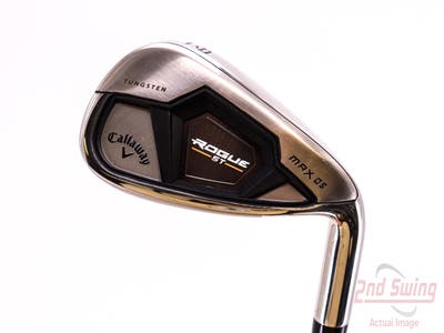 Mint Callaway Rogue ST Max OS Single Iron 9 Iron Aldila Synergy Blue 60 Graphite Stiff Right Handed 36.0in