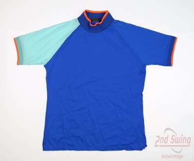 New Womens G-Fore Polo Medium M Blue MSRP $130
