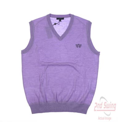 New W/ Logo Mens Turtleson Sweater Vest Small S Purple MSRP $145