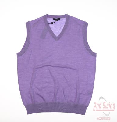 New Mens Turtleson Sweater Vest Medium M Purple MSRP $145