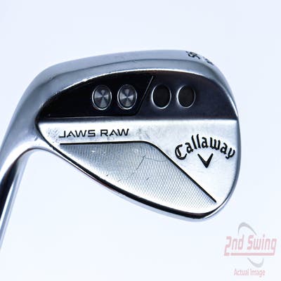 Callaway Jaws Raw Chrome Wedge Sand SW 56° 10 Deg Bounce S Grind Dynamic Gold Spinner TI Steel Wedge Flex Left Handed 35.25in