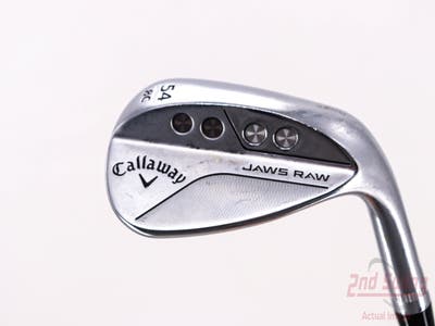 Callaway Jaws Raw Chrome Wedge Sand SW 54° 8 Deg Bounce C Grind Dynamic Gold Spinner TI Steel Wedge Flex Right Handed 35.25in