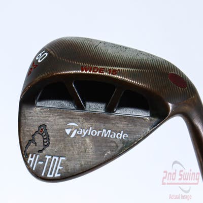 TaylorMade Milled Grind Hi-Toe Big Foot Wedge Lob LW 60° 15 Deg Bounce UST Mamiya Recoil ES Graphite Wedge Flex Right Handed 34.75in