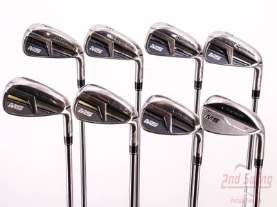 TaylorMade M5 Iron Set 4-PW AW True Temper XP 100 Steel Stiff Right Handed 37.75in