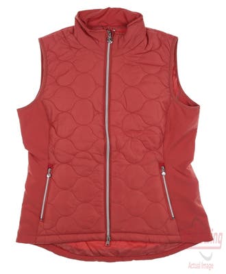 New Womens Daily Sports Golf Vest X-Small XS Red MSRP $190