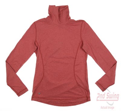 New Womens Daily Sports Golf Long Sleeve Mock Neck X-Small XS Red MSRP $120