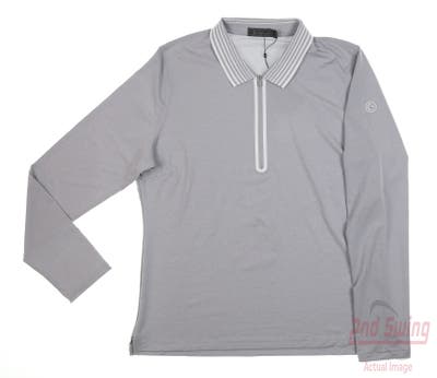 New W/ Logo Womens G-Fore Golf 1/4 Zip Pullover X-Large XL Gray MSRP $155