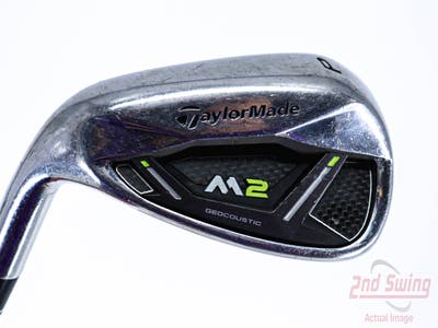 TaylorMade 2019 M2 Single Iron Pitching Wedge PW TM Reax 65 Graphite Regular Left Handed 35.5in
