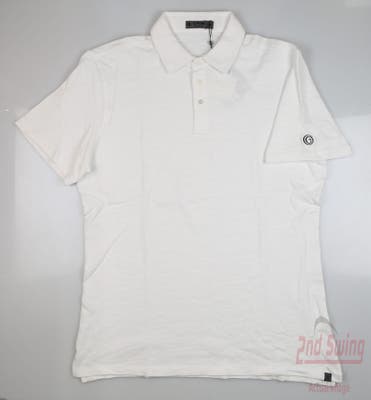 New W/ Logo Mens G-Fore Golf Polo XX-Large XXL White MSRP $115